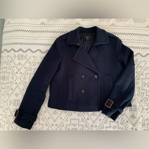 Navy blue swing jacket